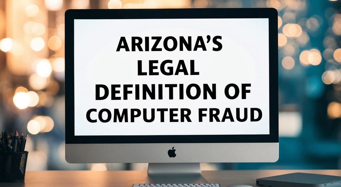 A computer screen displaying Arizona's legal definition of computer fraud